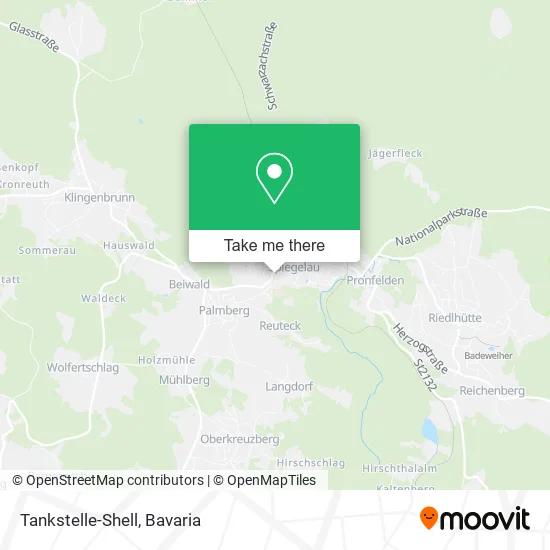 Карта Tankstelle-Shell