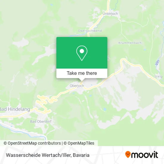 Карта Wasserscheide Wertach/Iller