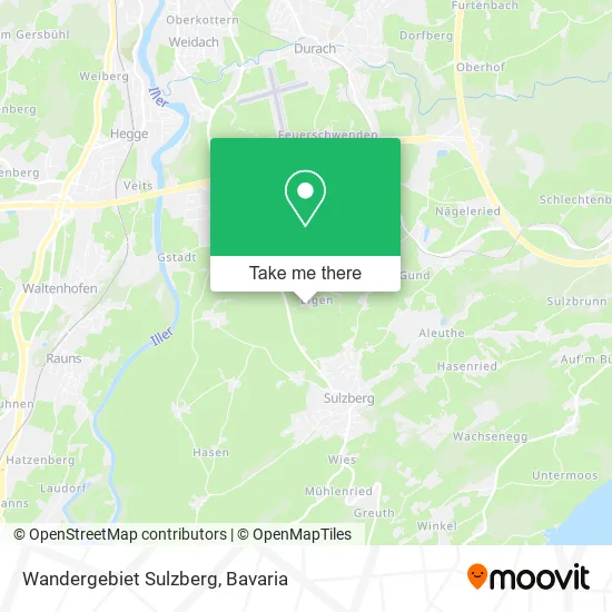 Карта Wandergebiet Sulzberg