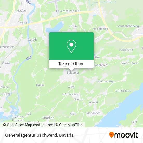 Карта Generalagentur Gschwend
