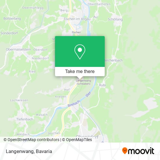 Langenwang map