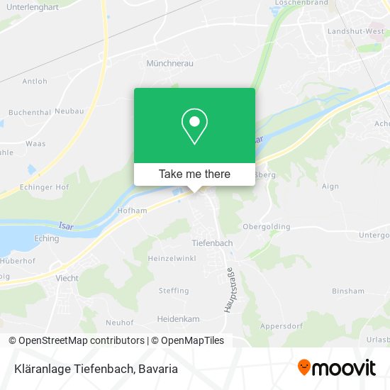 Kläranlage Tiefenbach map