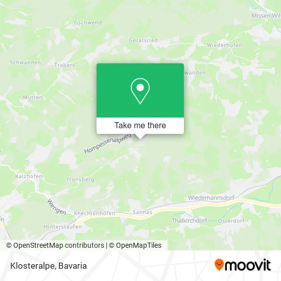 Карта Klosteralpe