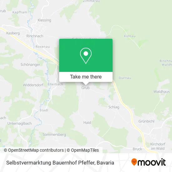 Карта Selbstvermarktung Bauernhof Pfeffer