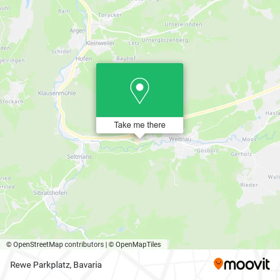 Карта Rewe Parkplatz