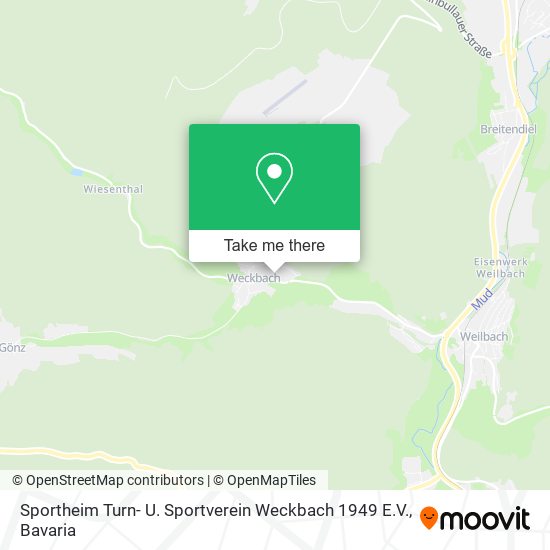 Sportheim Turn- U. Sportverein Weckbach 1949 E.V. map