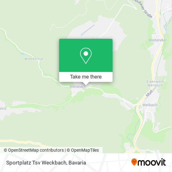 Sportplatz Tsv Weckbach map