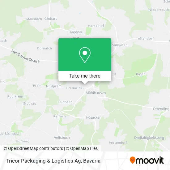 Карта Tricor Packaging & Logistics Ag