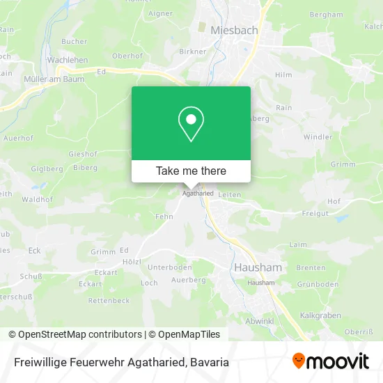 Карта Freiwillige Feuerwehr Agatharied