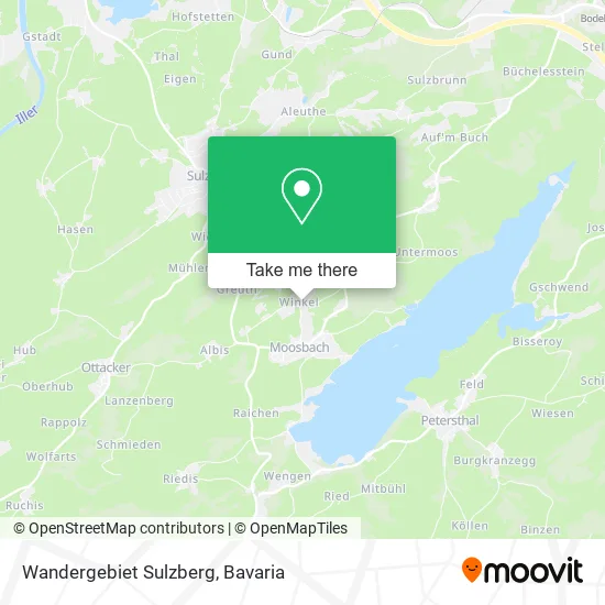 Карта Wandergebiet Sulzberg