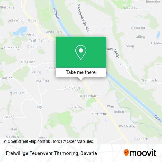 Freiwillige Feuerwehr Tittmoning map