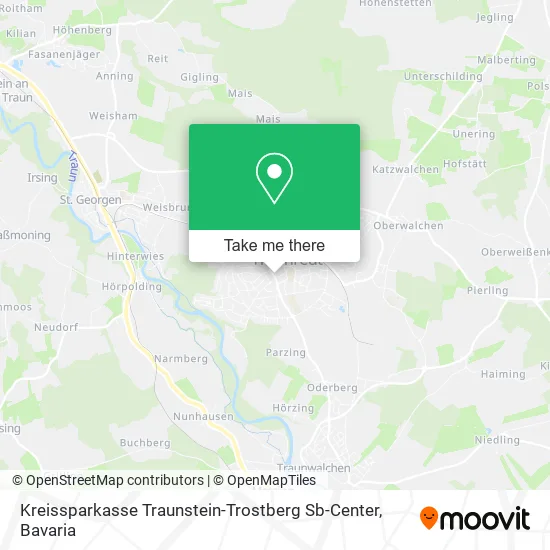 Карта Kreissparkasse Traunstein-Trostberg Sb-Center