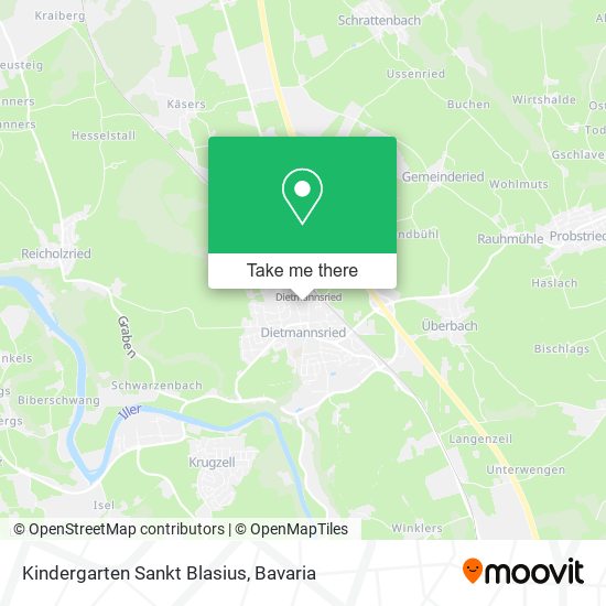 Kindergarten Sankt Blasius map