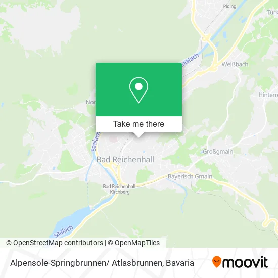 Карта Alpensole-Springbrunnen/ Atlasbrunnen