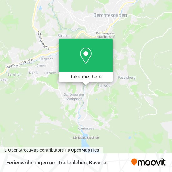 Ferienwohnungen am Tradenlehen map