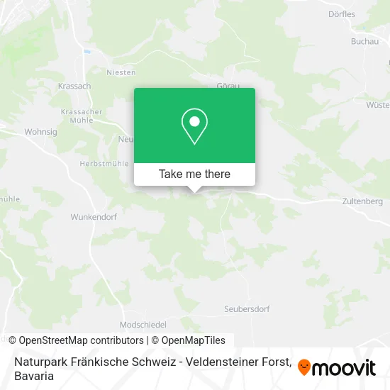 Карта Naturpark Fränkische Schweiz - Veldensteiner Forst