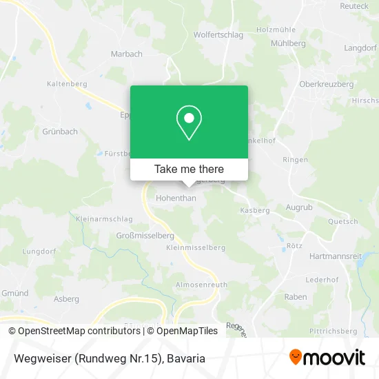 Карта Wegweiser (Rundweg Nr.15)