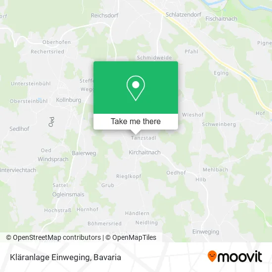 Карта Kläranlage Einweging
