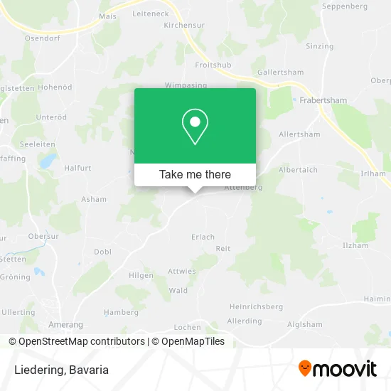 Карта Liedering