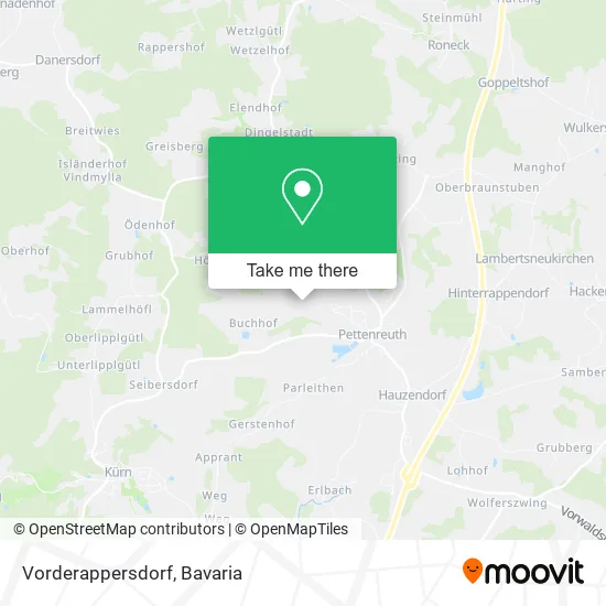 Карта Vorderappersdorf
