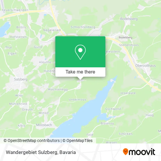 Карта Wandergebiet Sulzberg