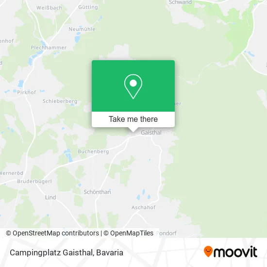 Карта Campingplatz Gaisthal
