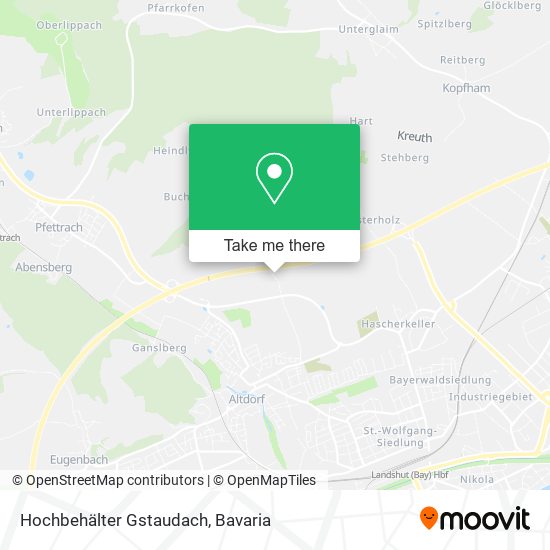 Hochbehälter Gstaudach map
