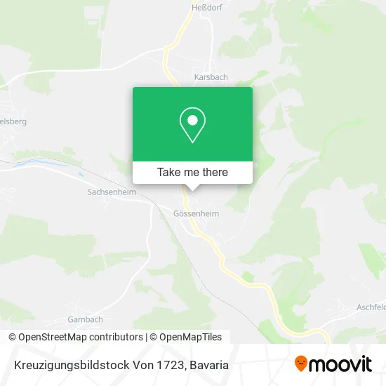 Карта Kreuzigungsbildstock Von 1723