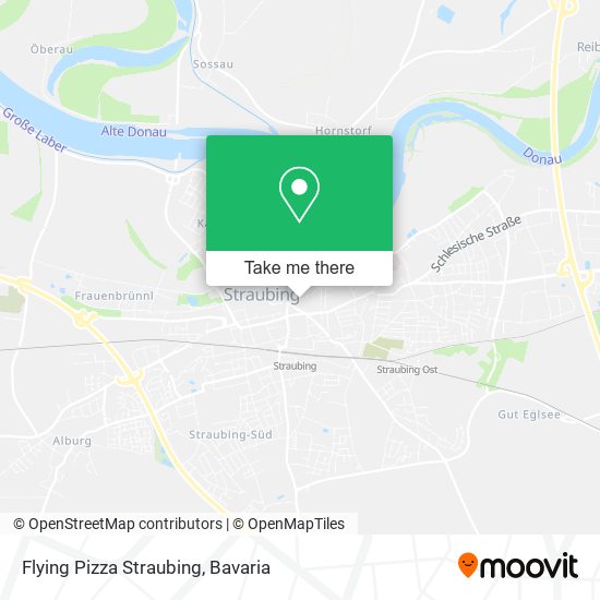 Flying Pizza Straubing map