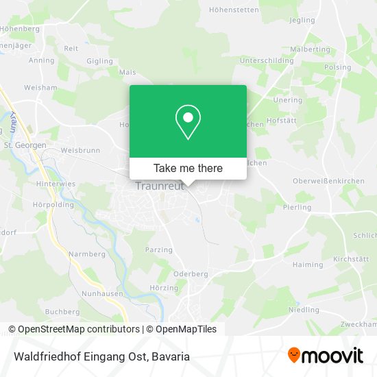 Waldfriedhof Eingang Ost map