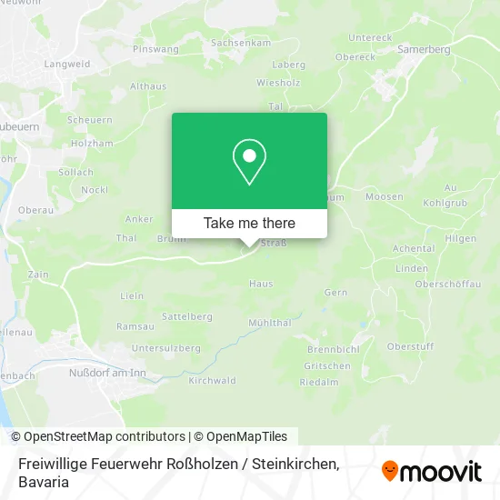 Карта Freiwillige Feuerwehr Roßholzen / Steinkirchen