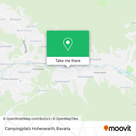 Карта Campingplatz Hohenwarth
