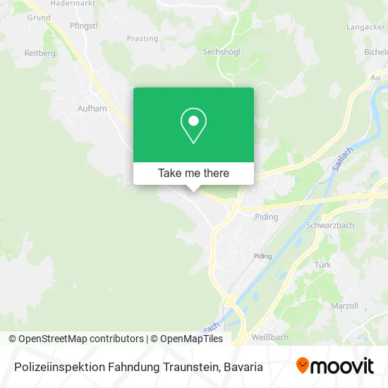 Карта Polizeiinspektion Fahndung Traunstein