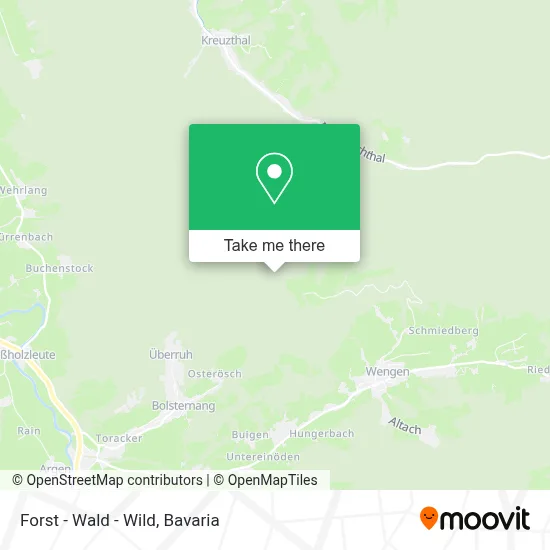 Forst - Wald - Wild map