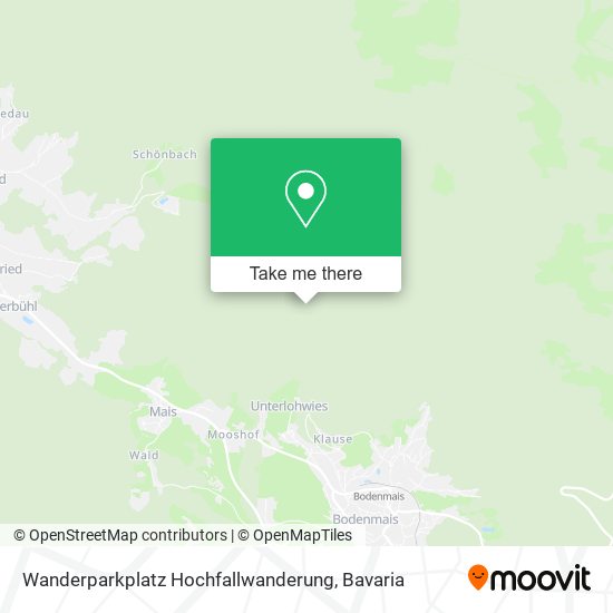 Wanderparkplatz Hochfallwanderung map