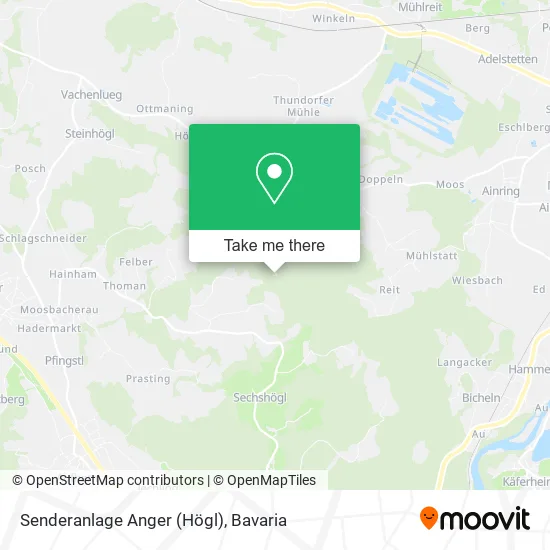 Карта Senderanlage Anger (Högl)