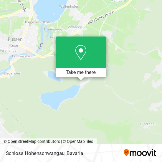 Карта Schloss Hohenschwangau
