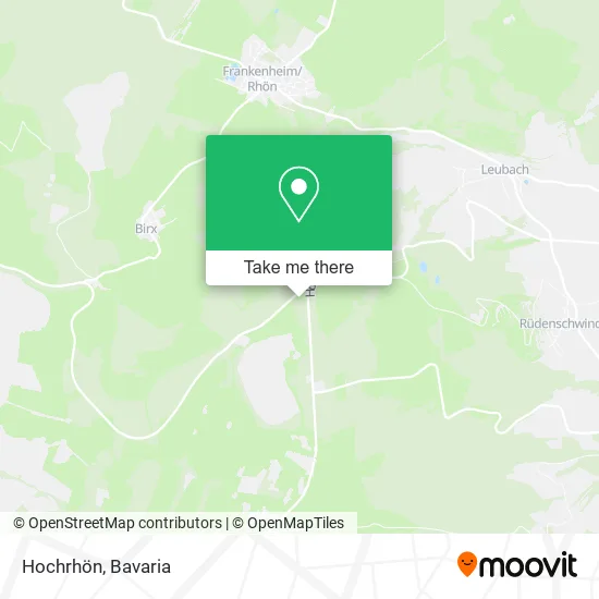 Карта Hochrhön