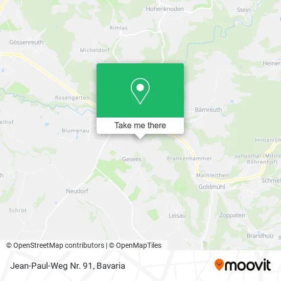 Карта Jean-Paul-Weg Nr. 91