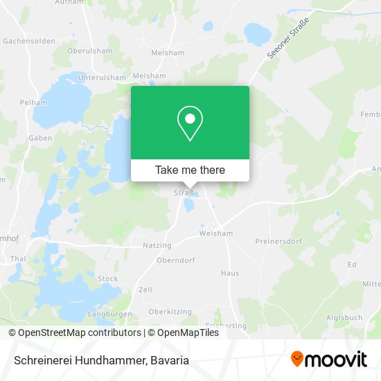 Schreinerei Hundhammer map