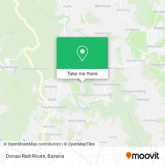 Карта Donau-Rad-Route