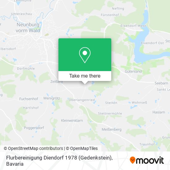 Flurbereinigung Diendorf 1978 (Gedenkstein) map