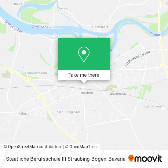 Карта Staatliche Berufsschule III Straubing-Bogen