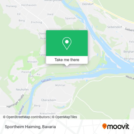 Sportheim Haiming map