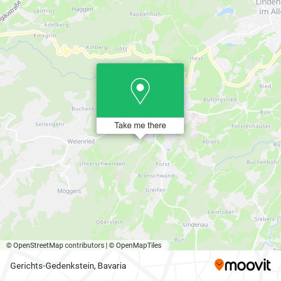 Gerichts-Gedenkstein map