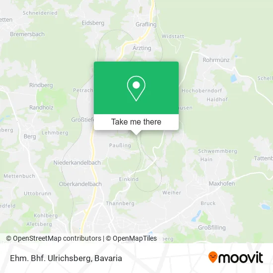 Карта Ehm. Bhf. Ulrichsberg