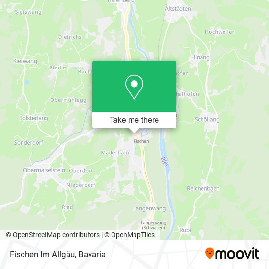 Fischen Im Allgäu map