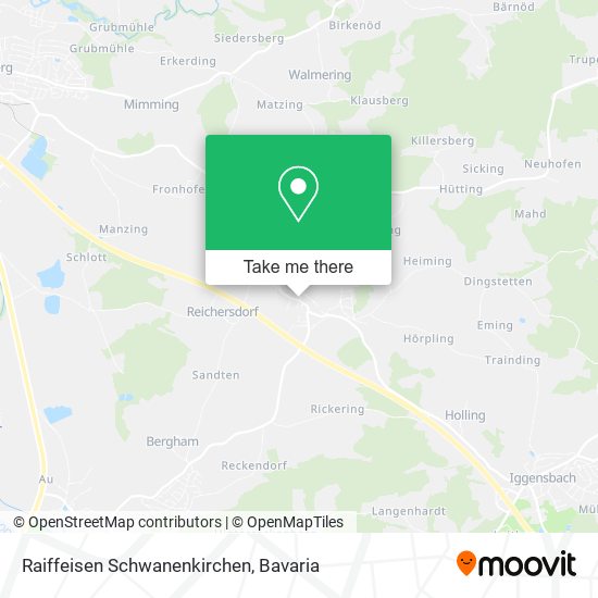 Raiffeisen Schwanenkirchen map
