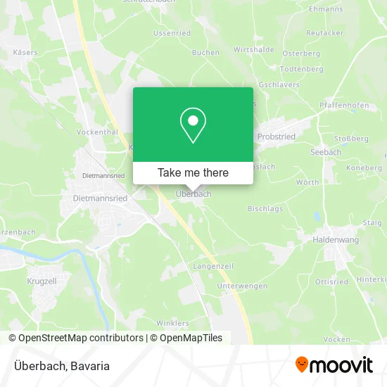 Карта Überbach
