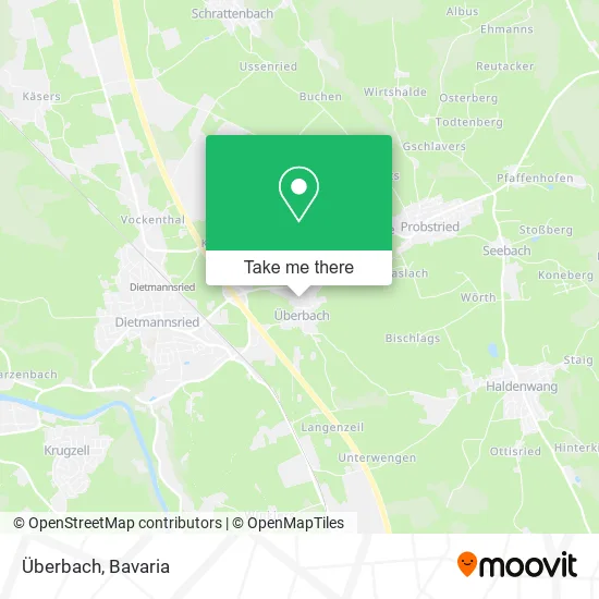 Карта Überbach